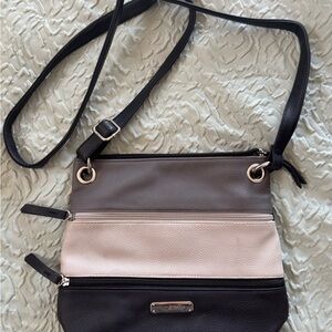 Black and Gray Crossbody Bag